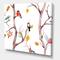 Designart - Fall Trees and Little Birds - Traditional Canvas Wall Art Print